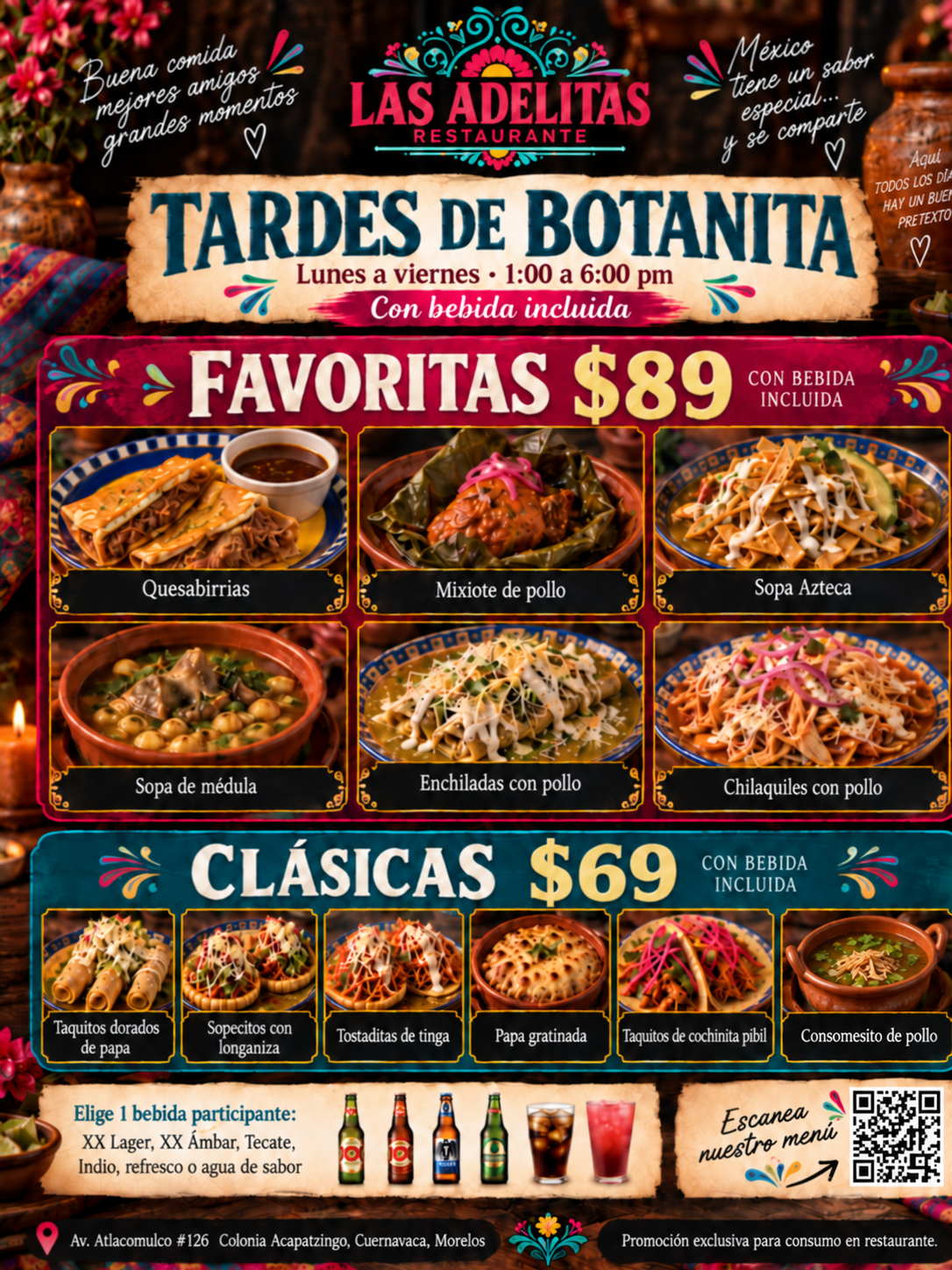 Carta de Tardes de Botanita Las Adelitas